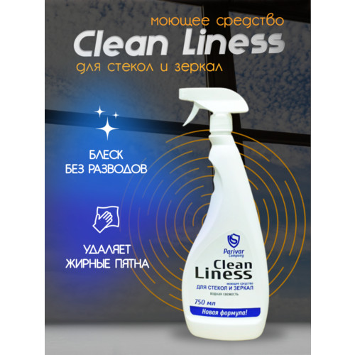 Моющее средство для стекол и зеркал CleanLiness